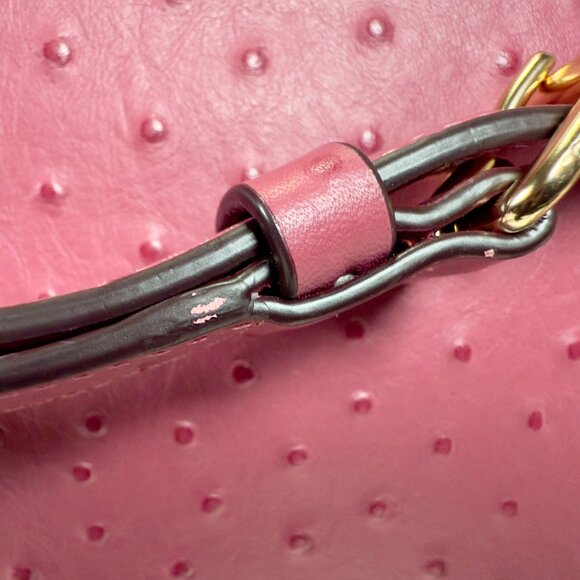 Coach Mia Crossbody – Ostrich-Embossed Leather in Pink (Style No. F76644) - Picture 13 of 14
